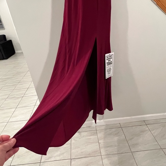 Morgan & Co. Burgundy Sparkle Evening Gown - Juniors 5/6 (NWT) - Picture 6 of 13